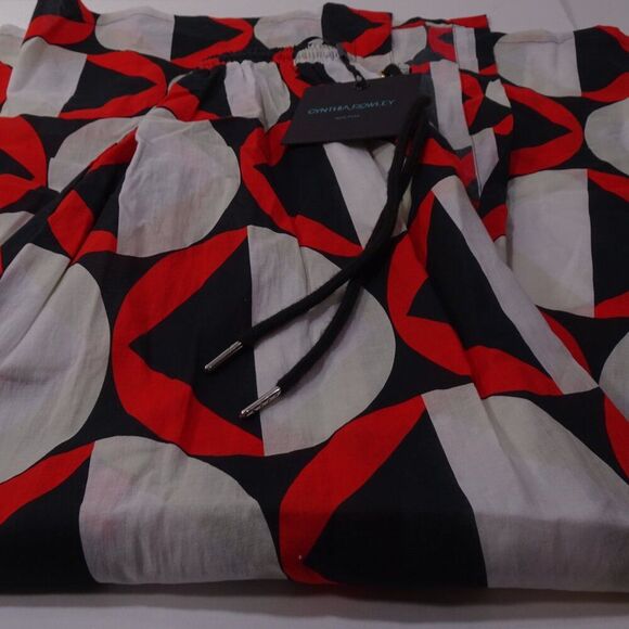 Cynthia Rowley Women's graphic-print high-waist Maxi Skirt XS NWT 325 RED - Picture 8 of 9